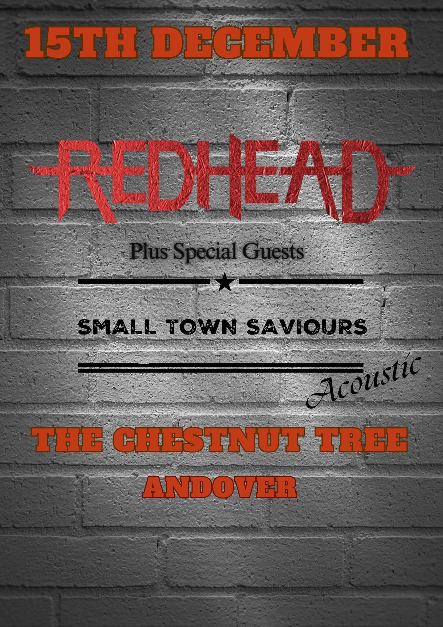 Redhead + Small Town Saviours acoustic set