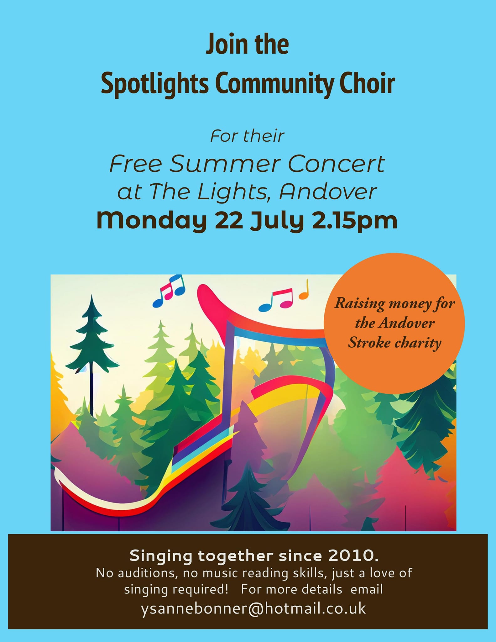 Spotlights Community Choir Free Summer Concert