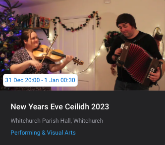 Whitchurch Folk Club: New Years Eve Ceilidh 2023