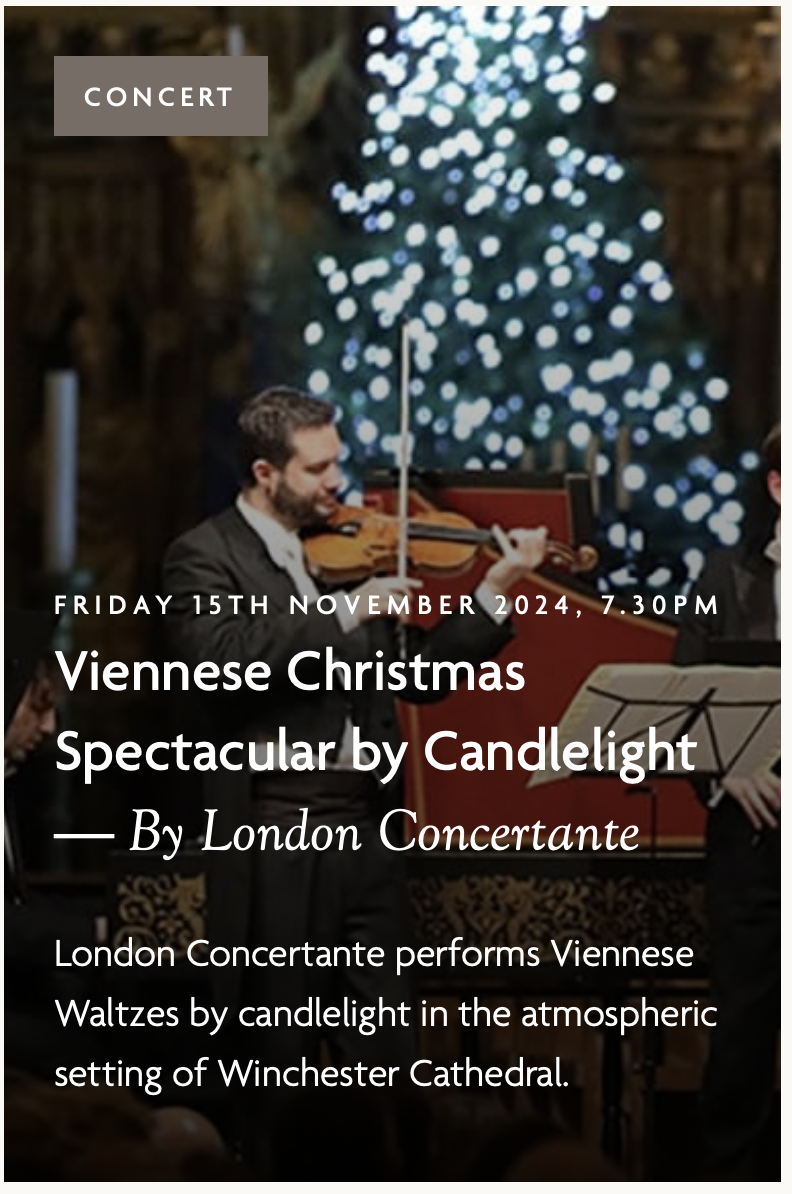 Viennese Christmas Spectacular by Candlelight BY LONDON CONCERTANTE
