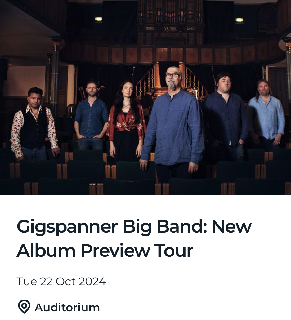 Gigspanner Big Band: New Album Preview Tour