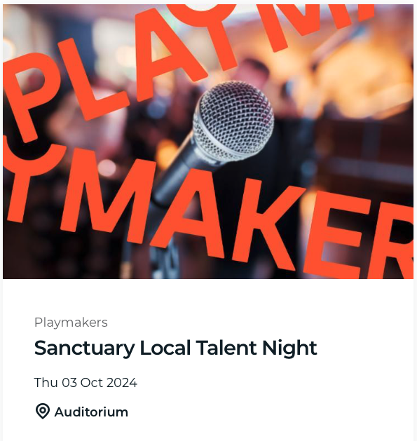 Sanctuary Local Talent Night