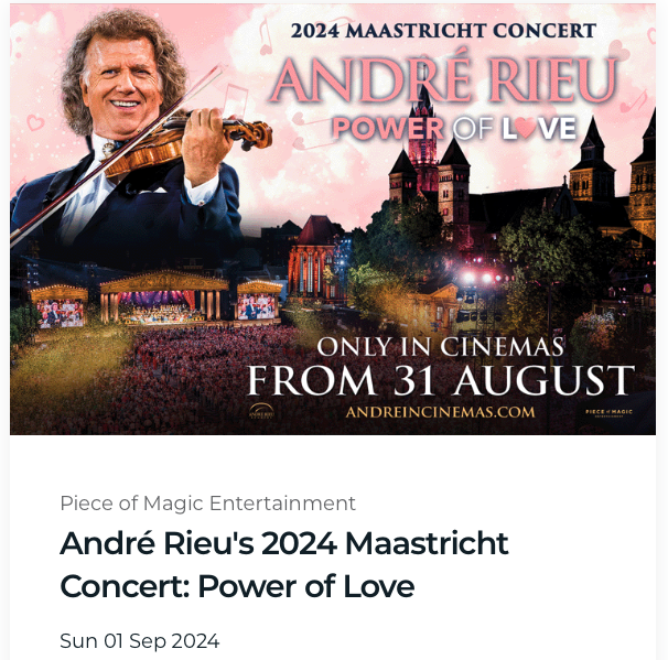 André Rieu's 2024 Maastricht Concert: Power of Love