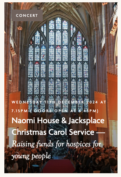 Naomi House & Jacksplace Christmas Carol Service