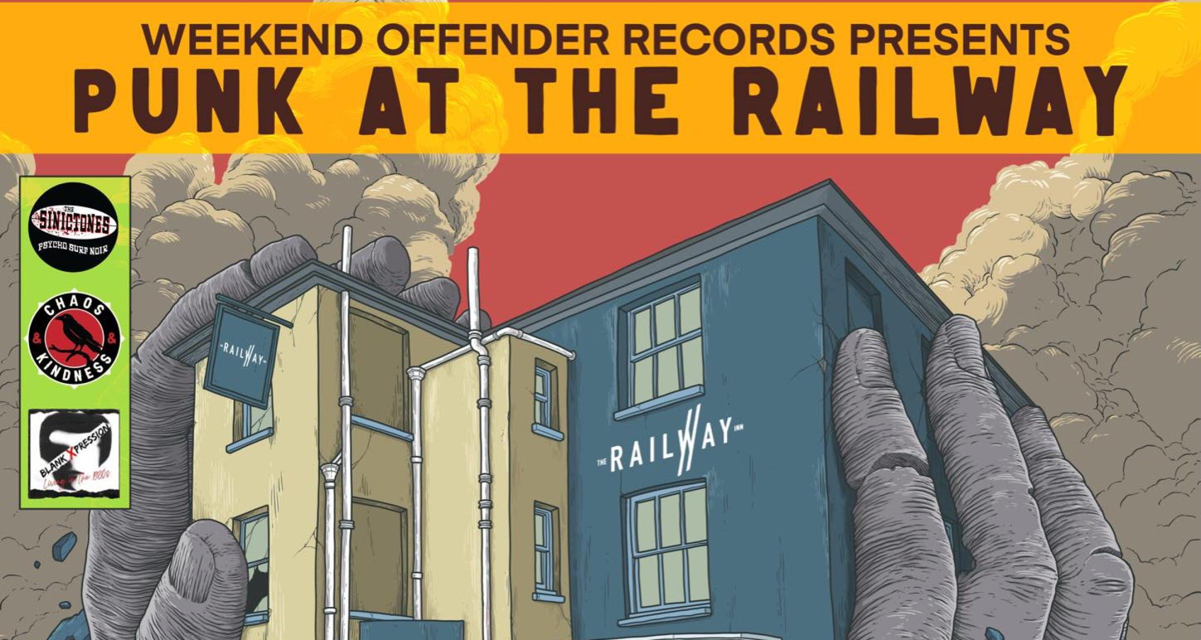 Punk At The Railway: The SinicTones + Chaos And Kindness + Blank Xpression