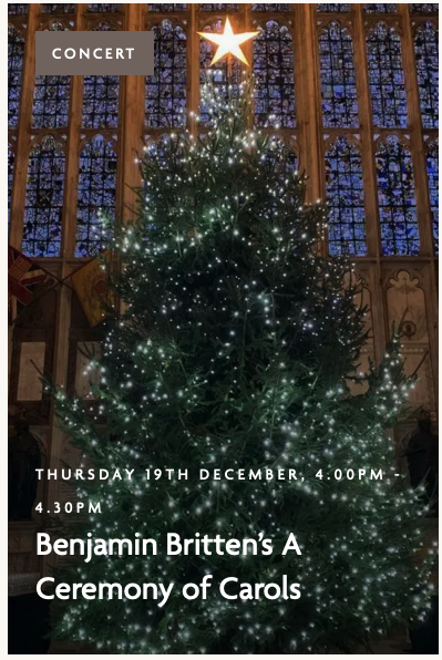 Benjamin Britten’s A Ceremony of Carols