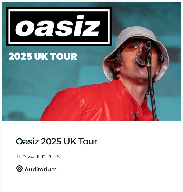 Oasiz 2025 UK Tour