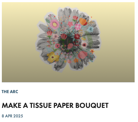 MAKE A TISSUE PAPER BOUQUET