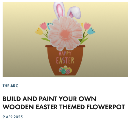 BUILD AND PAINT YOUR OWN WOODEN EASTER THEMED FLOWERPOT