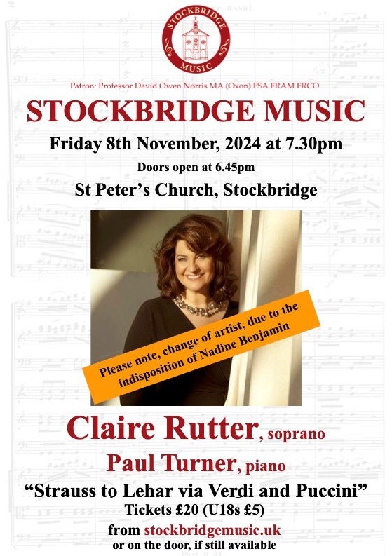 Stockbridge Music: Claire Rutter ** AMENDED **